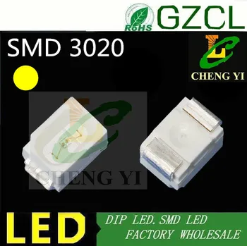 

Ultra bright 3020 smd Yellow led 800-1000mcd 3.0*2.0mm chip led 2.0-2.2V Reverse polarity led