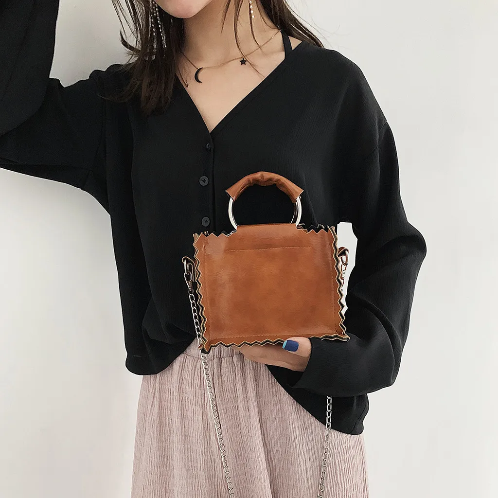 OCARDIAN сумки маленькие мини сумки через плечо для женщин дизайнерская Роскошная дикая Ретро сумка-мессенджер сумка на плечо Прямая поставка M18 - Цвет: Brown