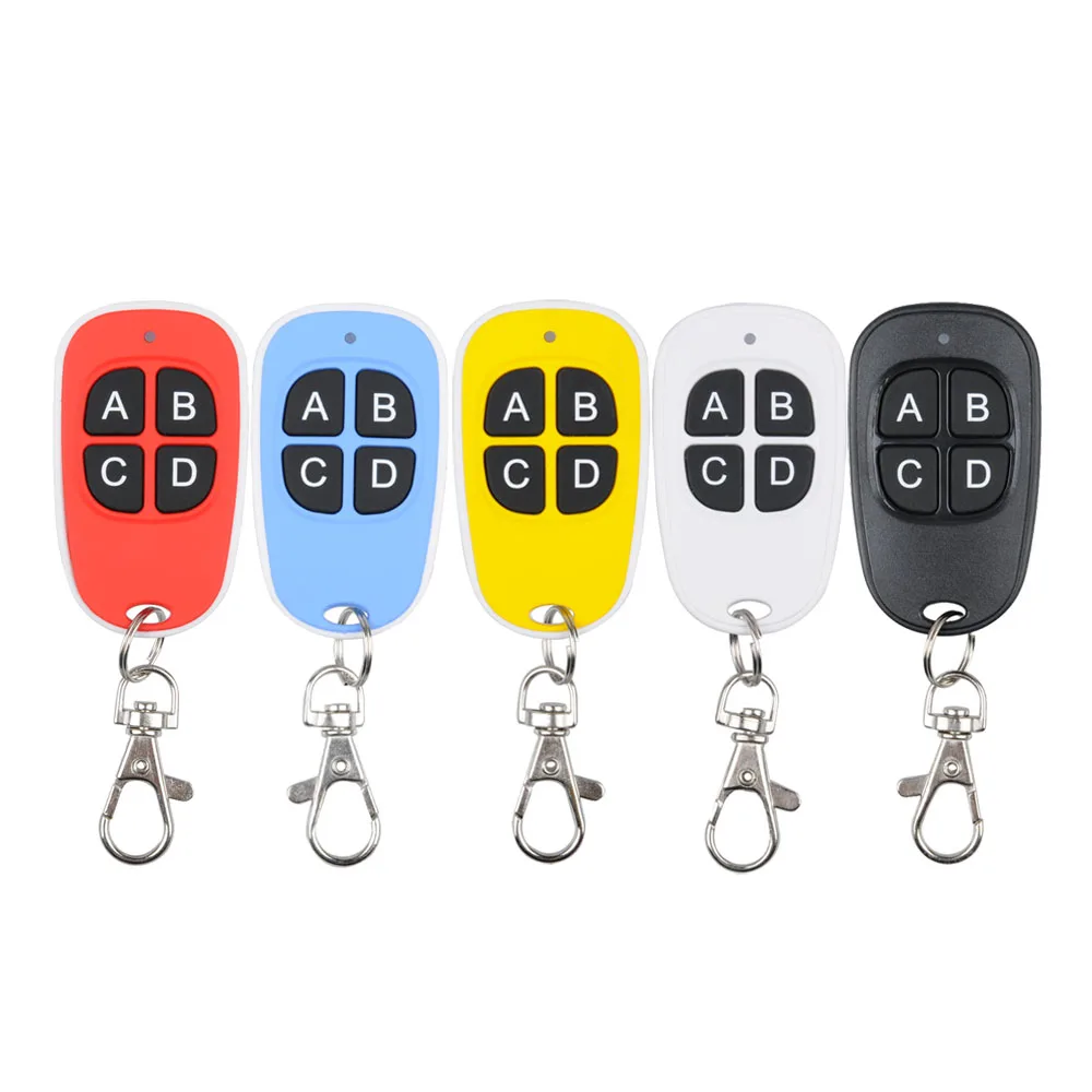 

Waterproof RF Remote Control RF Radio Transmitter TX 4 Button 5 Color 315Mhz/433Mhz Wireless Remote For Wireless Switch