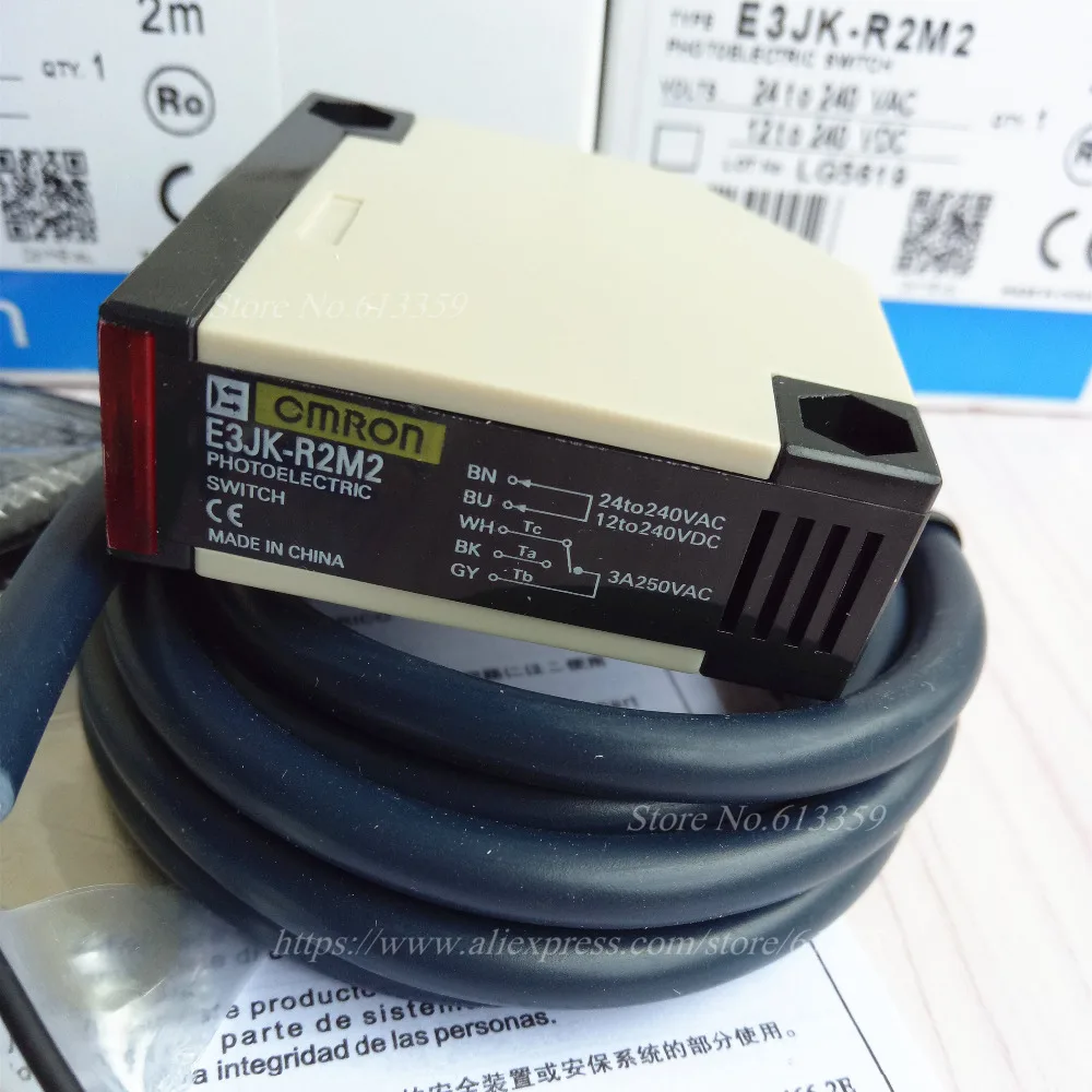 OMRON E3JK-R2M2 Retroreflective Type with M.S.R Function Photoelectric Switch 