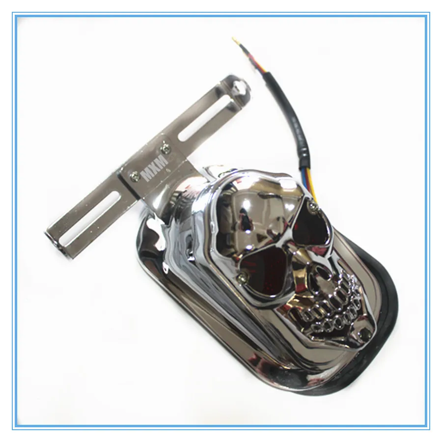 Online Whole Buggy Board From China Skull Model Chrome Taillight For Motorcycle Scooter Electric Kart Diy Buggy