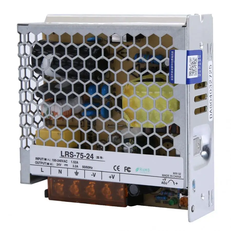 LRS-75-24 AC 85-264V To DC 24V 75W Single Output Switching Power Supply 150mVp-p Industrial Control Systems