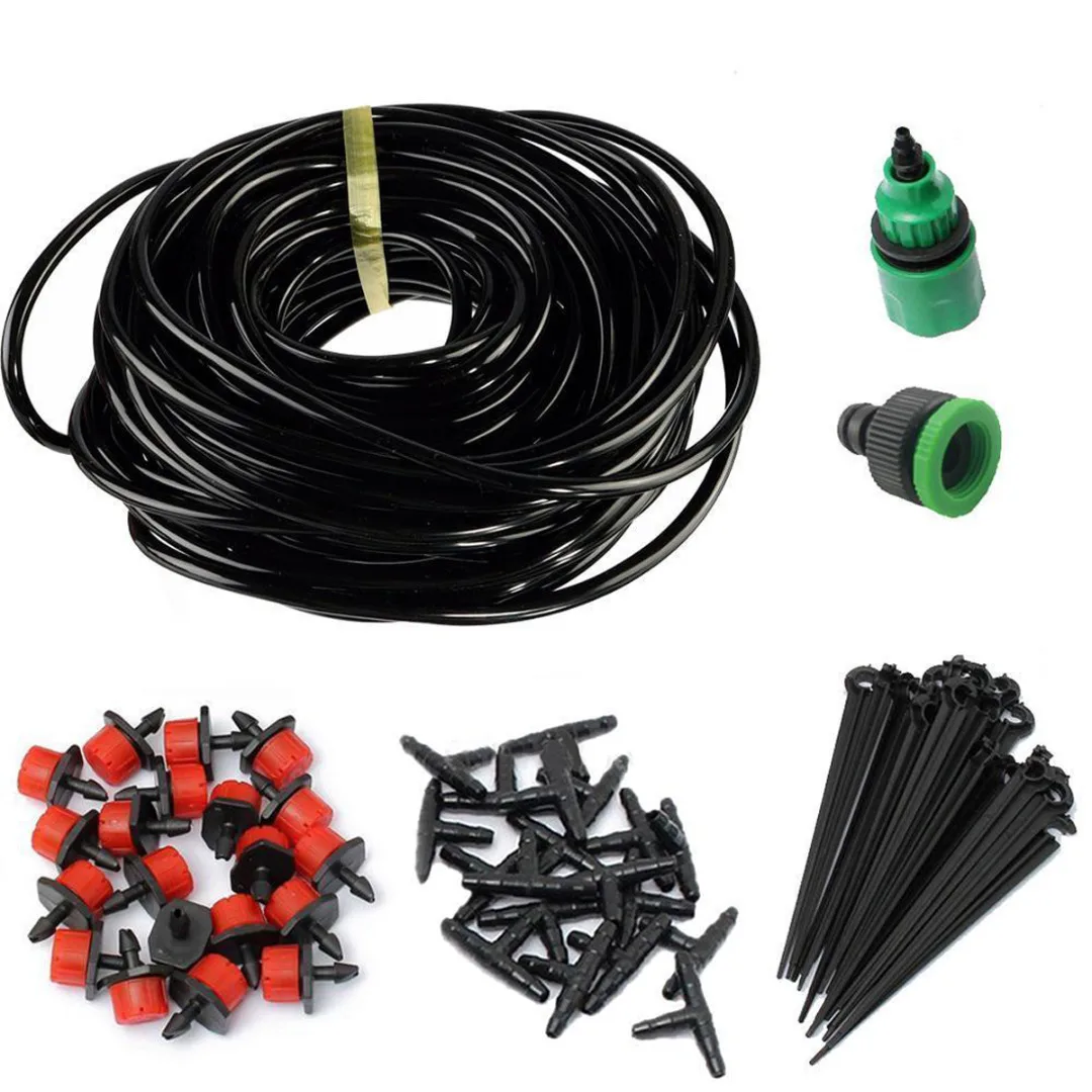 Water Irrigation Kit Set Automatic Micro Drip Watering System Plant Garden Tool