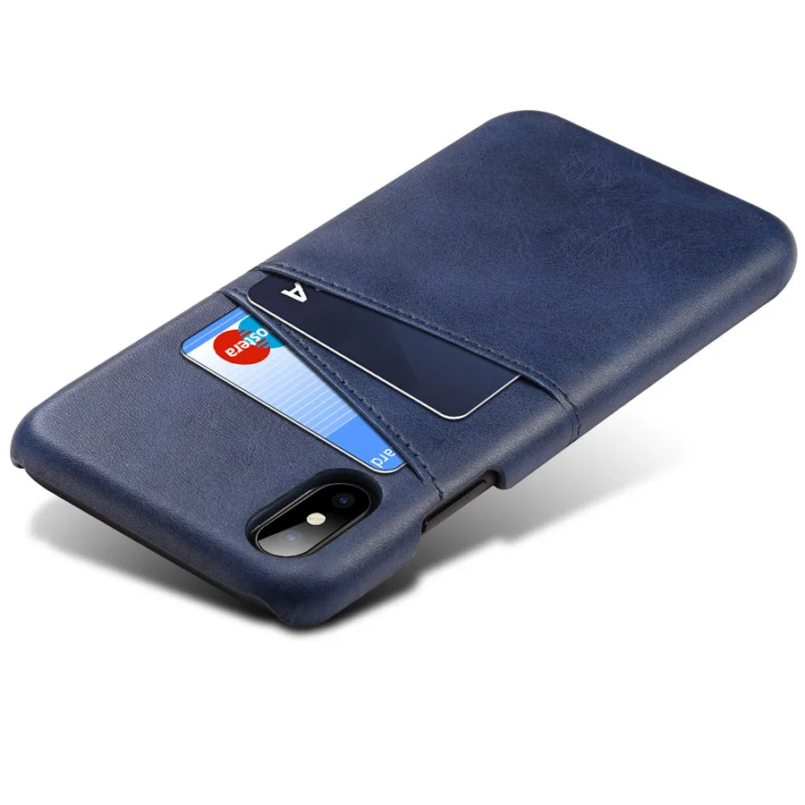 Genuine Real Leather For iPhone XS Max Case X XR Retro Vintage Back Cover For iPhone 7 Case 8 Case 6 6s Plus Phone Bag Cases