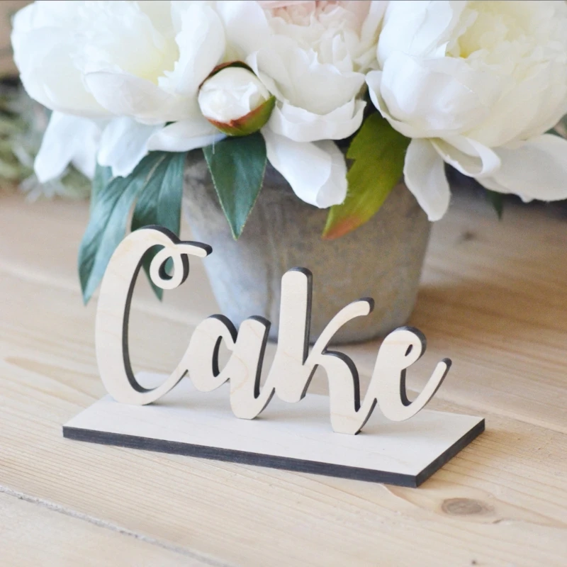 cheap Elegant Wood Cake Wedding Decor Freestanding Table Ornament Suitable for indoor and outdoor weddings