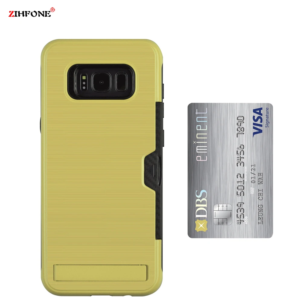 ZIHFONE Luxury Cover Phone Anti fall Case PC For Samsung Galaxy S8 Shockproof Plus Plug in Card |