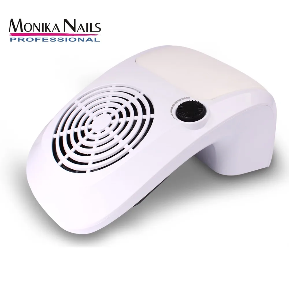 

Monika Nail Dust Suction Collector Strong Power 40W Grinding Polishing Dust Collector Nail Fan Art Salon Machine Vacuum Cleaner