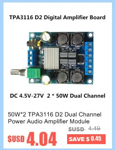 Differential Amplifier Board 2x10W Digital Class D Audio Power Amplifier HT8696 Differential Input 3.6~ 8.5V