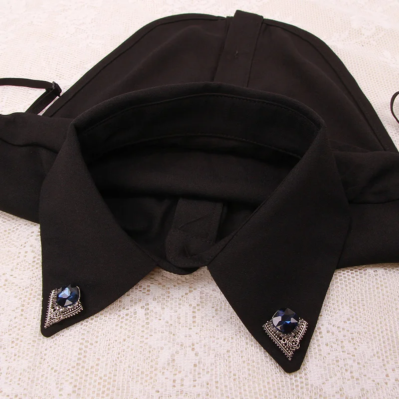 

8 Colors New Fashion Women Fake Collar White & Black Tie Detachable Collar False Collar Lapel Blouse Ladies Clothes Accessories