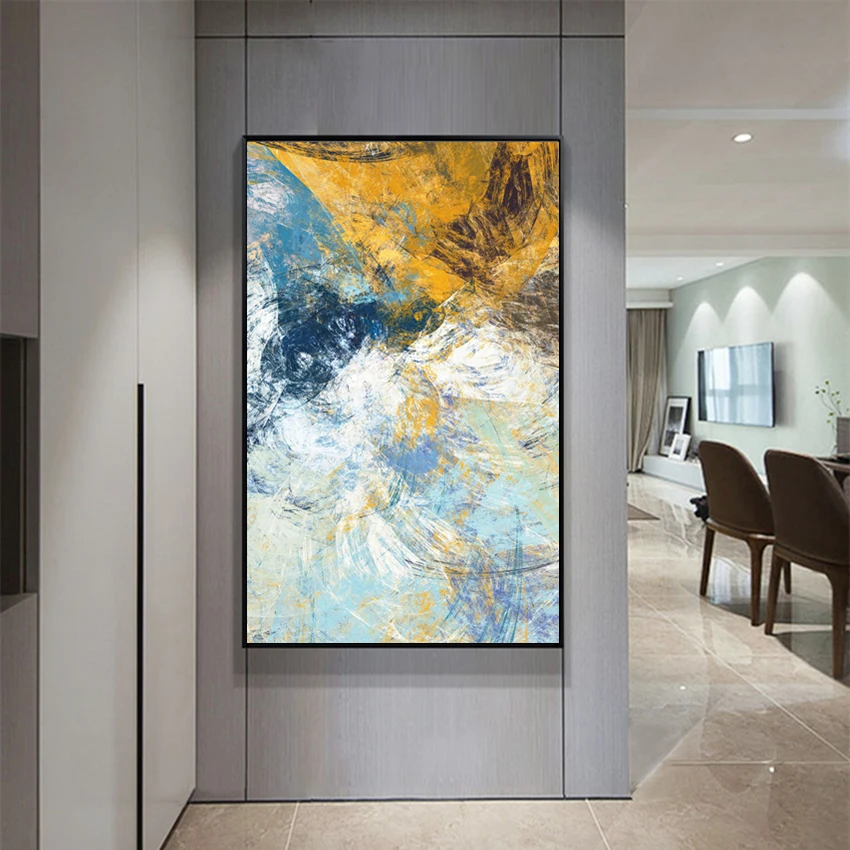 Online Moderne Abstrakte Kunst Deco Ölgemälde auf Leinwand Wand Kunst Bild Home Decor Wohnzimmer Impressionismus Gemälde