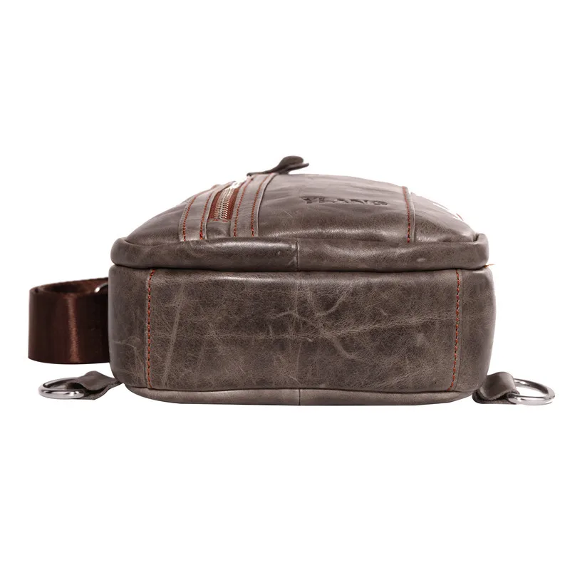 Брендовая нагрудная Повседневная сумка из натуральной кожи, сумка путешественника, мужская сумка, сумка через плечо, мужская сумка из