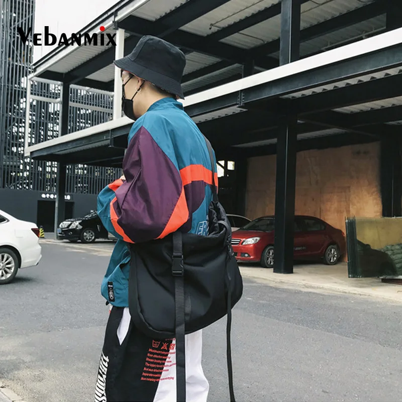 Fashion Chest Bag for Men Women Waterproof Nylon Shoulder Bag Hip Hop Streetwear Functional