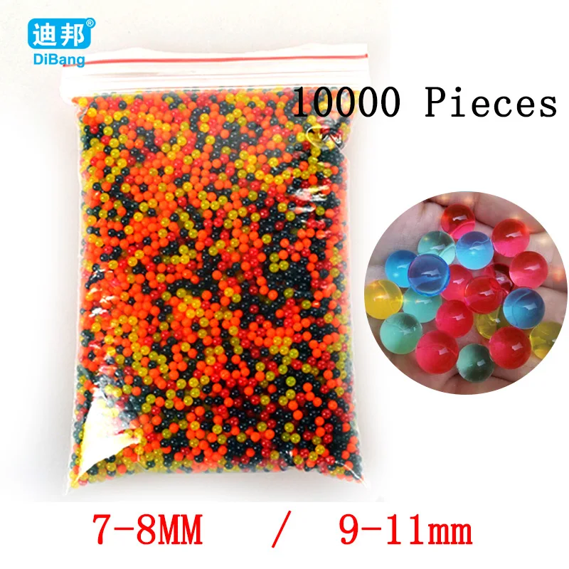 10000pcs/packet colored orbeez soft crystal water gun paintball bullet