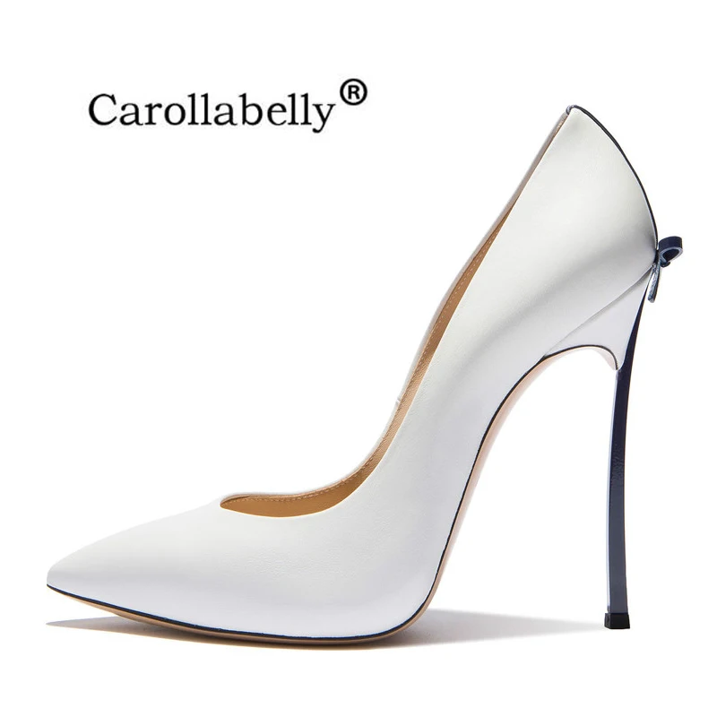 Prix 8 cm 10 cm 12 cm Haute Qualité 2018 Nouvelles Femmes Sexy Chaussures Bowtie Talons Hauts Femme talons Chaussures De Mariage Pompes Parti Chaussures