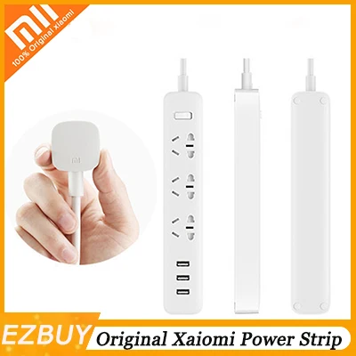 

Original Xiaomi Smart Home Electronic Power Strip Socket Fast Charging 3 USB + 3 Sockets Standard Plug Interface Extension EU US