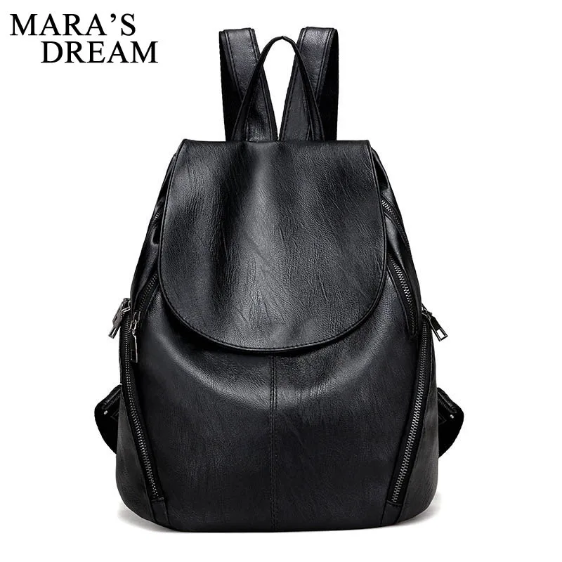 Mara's Dream Fashion Women Backpack For Girls 2018 Backpacks Black