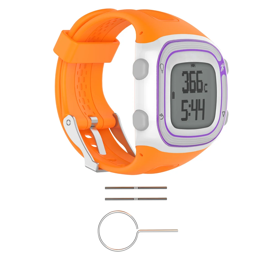 JKER сменный ремешок для часов для Garmin Forerunner 10 15 Силиконовый браслет с инструментами