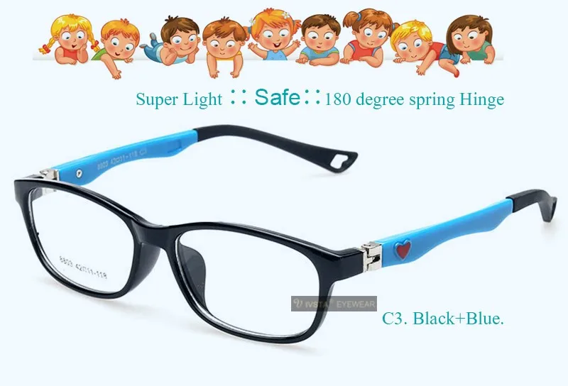 IVSTA 8803 45-11-126 TR безопасные детские очки рамы дети гибкие очки Оптическая детская оправа Очки для малышей