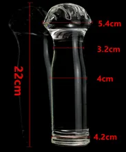 Huge Dildos Large Glass Penis Anal Butt Plug Anus Expand Fist Sex Toys Adult Products For Women And Men Gay – 22*5.4 cm