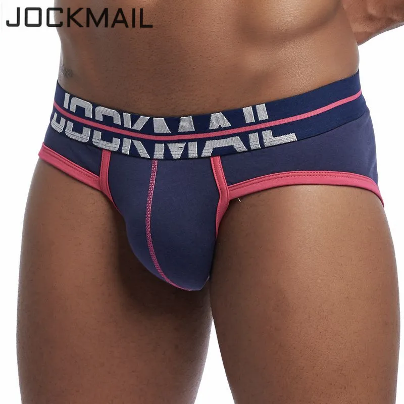Трусы JOCKMAIL мужские с выпуклым пенисом хлопковые брифы дышащие трусы слипы для