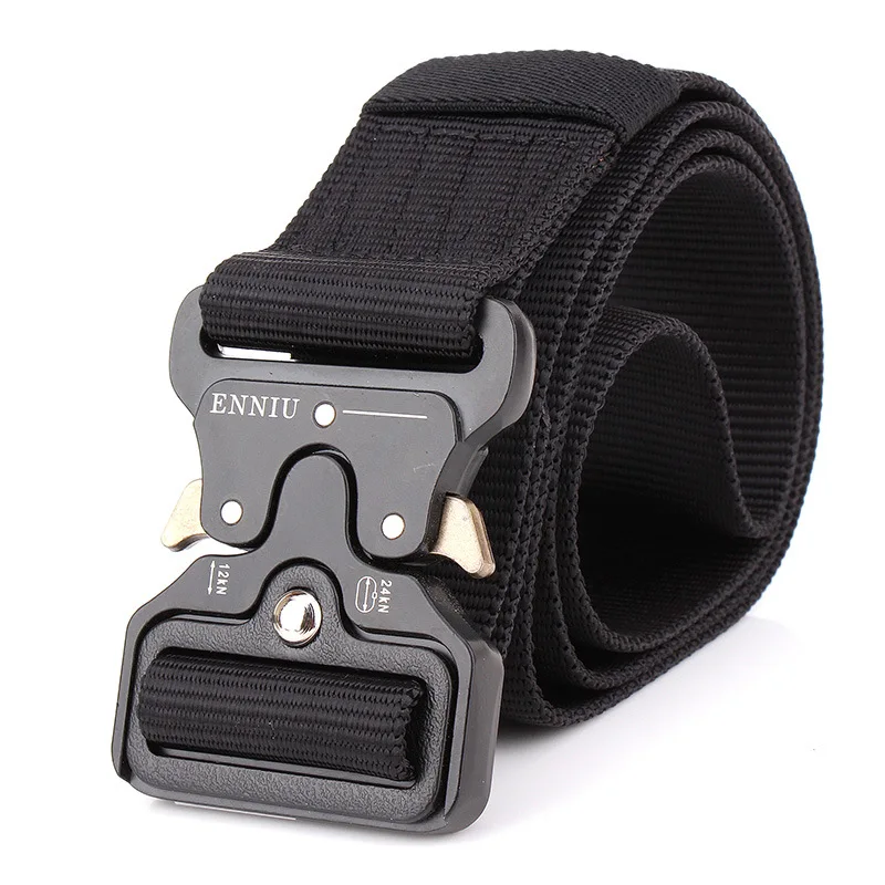 

SWAT Combat Military Equipment Tactical Belt Men 1000D Nylon Metal Buckle Knock Off Belts US Army Soldier Carry Waist Belt 4.3cm