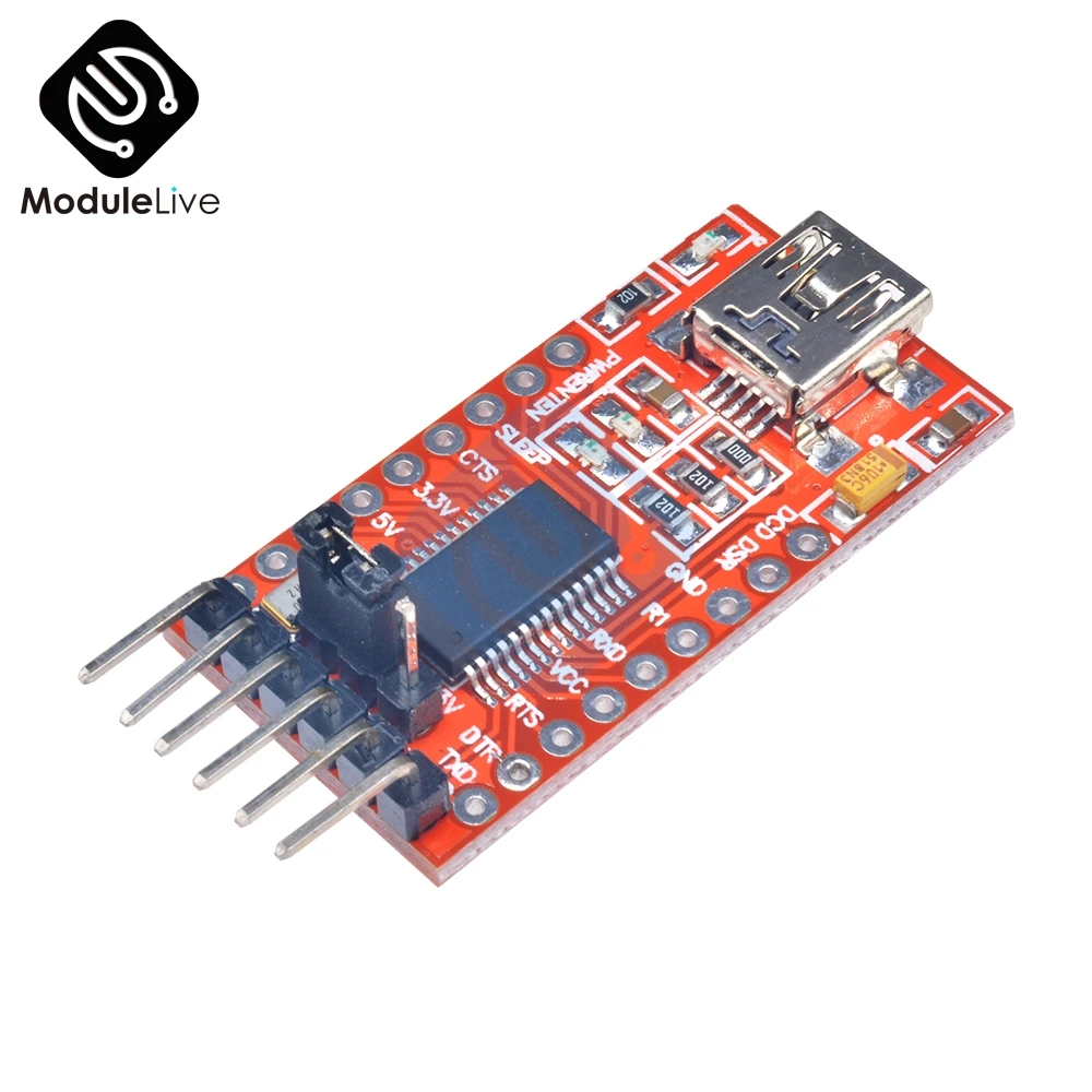 Последовательный модуль адаптера FT232RL FT232 FTDI USB 3 В 5 к TTL мини порт для платы Arduino