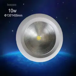 2018 Светодиодный светильник 10 шт./лот Cob потолочный точечный свет 10 Вт 85-265 в потолочный встраиваемый освещение внутреннее освещение 5 лет