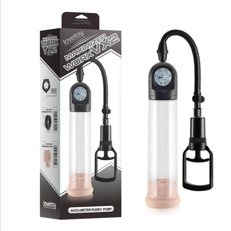 Lovetoy Maximizer Worx VX2 accu-Meter Pro насос пениса повышения Для мужчин t вакуумный запуска