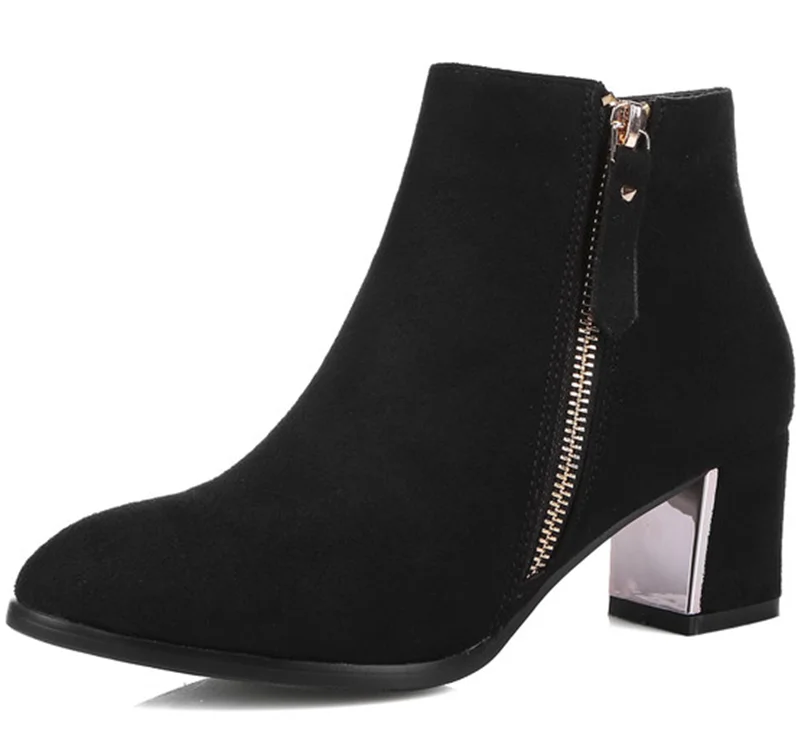 inexpensive black boots