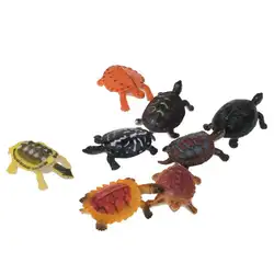 Пластиковые фигурки модель животного динозавры насекомые дикие морские Развивающие игрушки для детей-разные Черепашки 8 шт