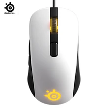 Steelseries rival106 jogo mouse wired mouse espelho rgb voltar fotoelétrico gaming mouse para lol cf
