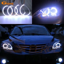 Для Mazda 3 Mazda 3 2003 2004 2005 2006 2007 отличные ангельские глазки Ультра яркое освещение COB комплект светодиодов «глаза ангела» halo кольца