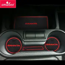 Для Lada Kalina аксессуары Granta, 3D автомобильный резиновый коврик автомобильный нескользящий коврик, Нескользящие Коврики для межкомнатной двери коврик/чашка коврик