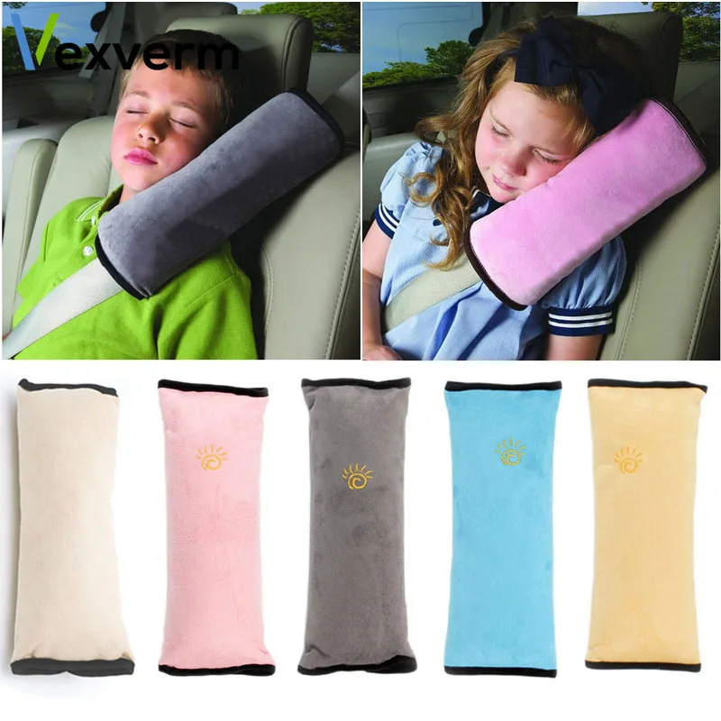 Vexverm Kids Seat Belt Pillow Car Seat Belt Plush Cushion Children kids