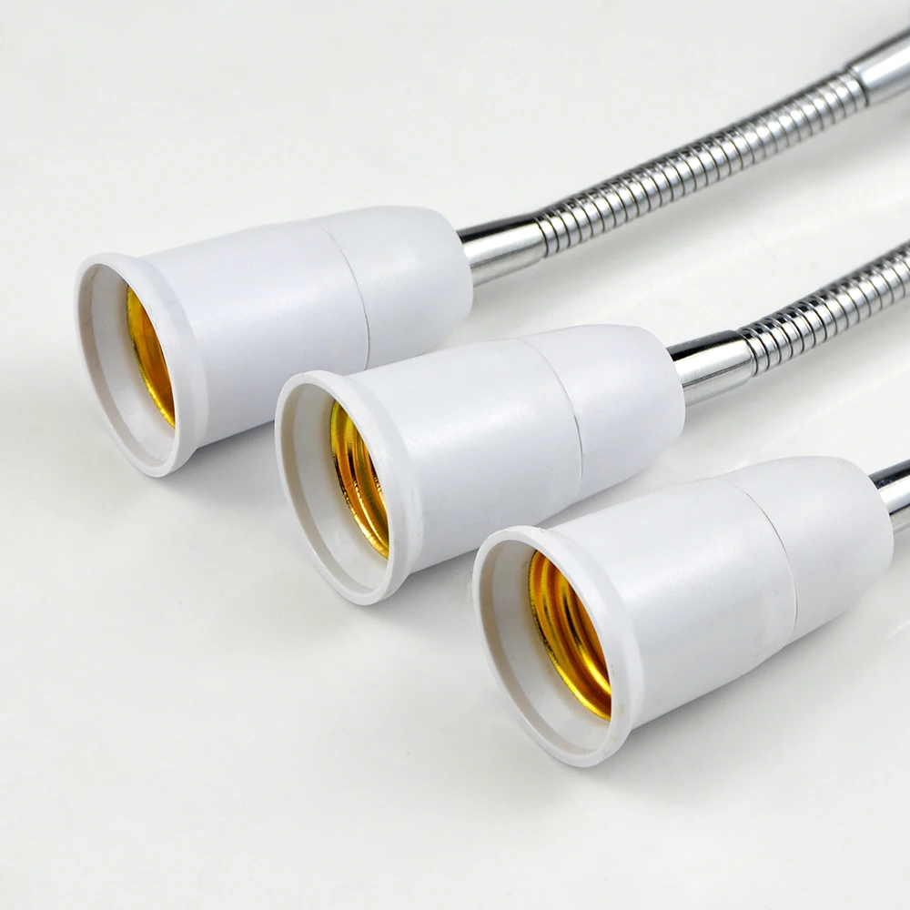 1 шт. гибкий 16 см 20 30 35 50 60 E27 к держатель лампы удлинитель адаптер розетка 110 В 220 в
