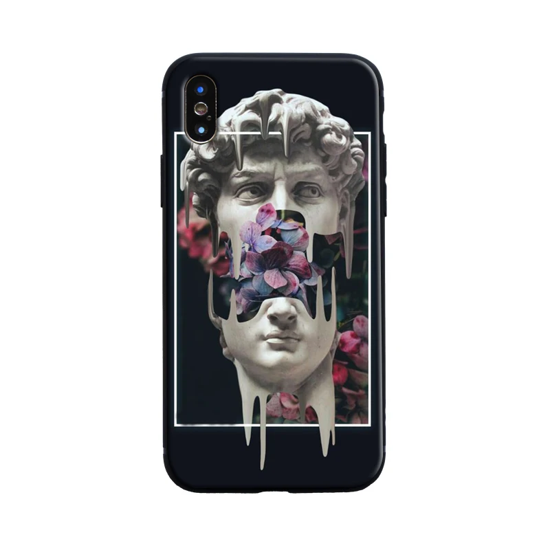 Винтажные чехлы для iPhone 11 12 mini pro XR XS Max X 6 6S 7 8 Plus se2 черный мягкий ТПУ чехол