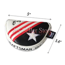 Craftsman белый красный шпаттер Mid-Mallet Heacover 1 шт. чехол клюшки для гольфа