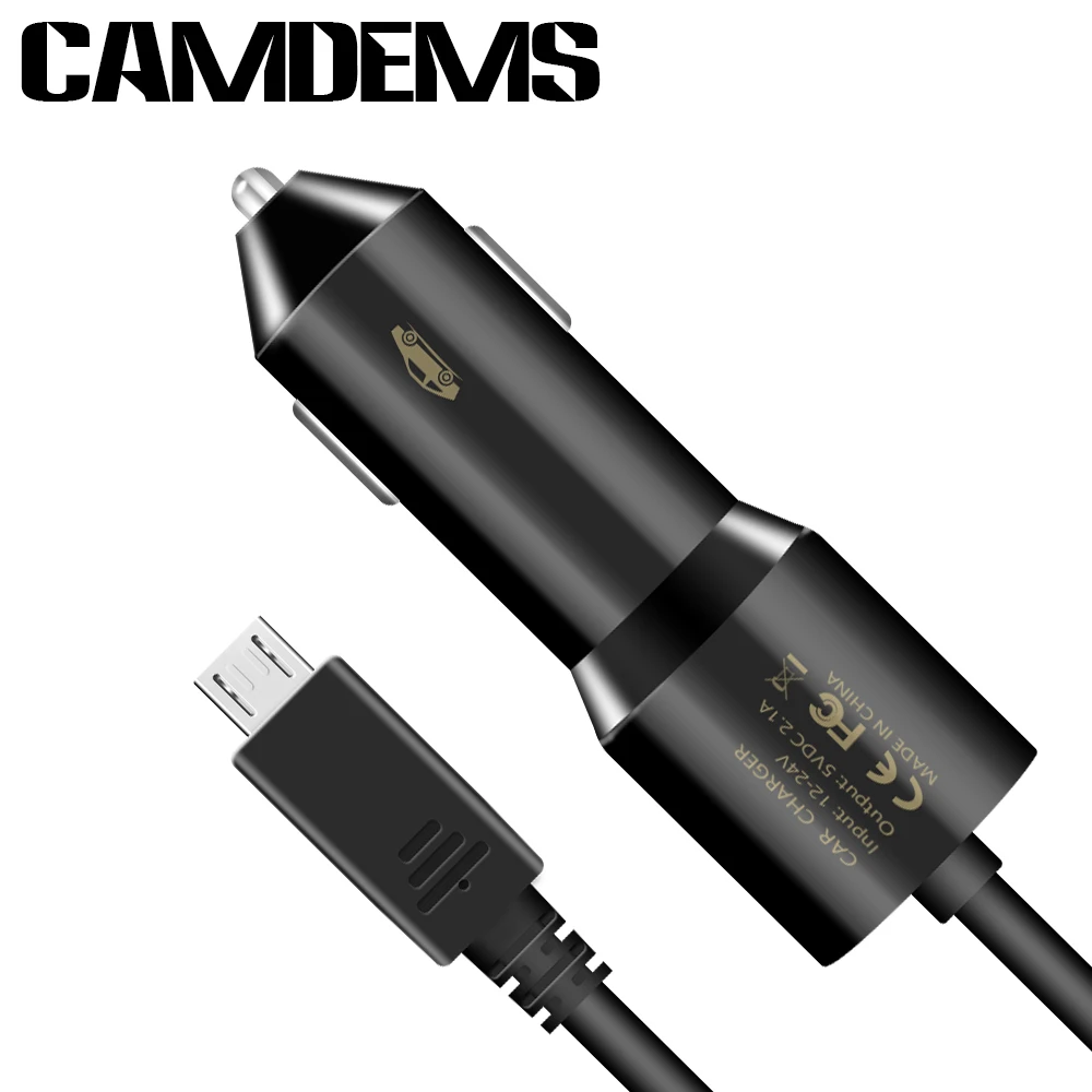 1 мини зарядное устройство CAMDEMS для автомобилей с 5V 2A micro USB кабелем для samsung S7 S6, крутой сетевой адаптер-вилка для зарядки
