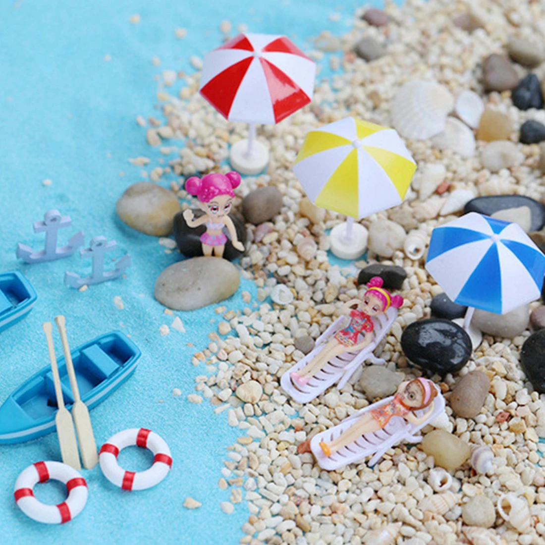 New Mini Artificial Beach Chair Micro Fairy Garden Figurine Miniature/Terrarium/Doll House Decoration Ornament DIY Accessories New Mini Artificial Beach Chair Micro Fairy Garden Figurine Miniature/Terrarium/Doll House Decoration Ornament DIY Accessories