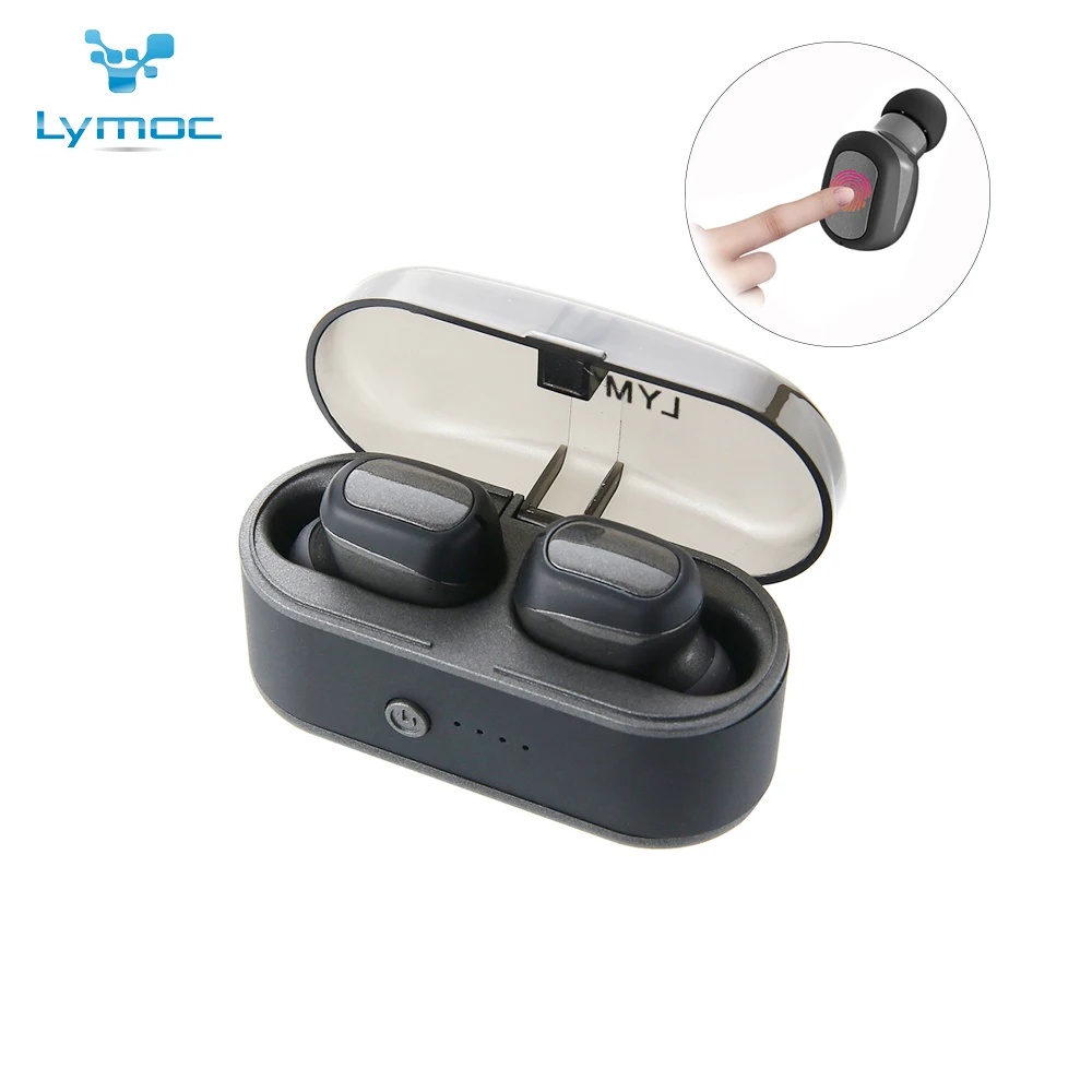 

LYMOC T6 Touch Key Wireless Earbuds Bluetooth 5.0 TWS Mini Headsets In Ear Earphones Stereo Waterproof MIC Handsfree Fast Paired