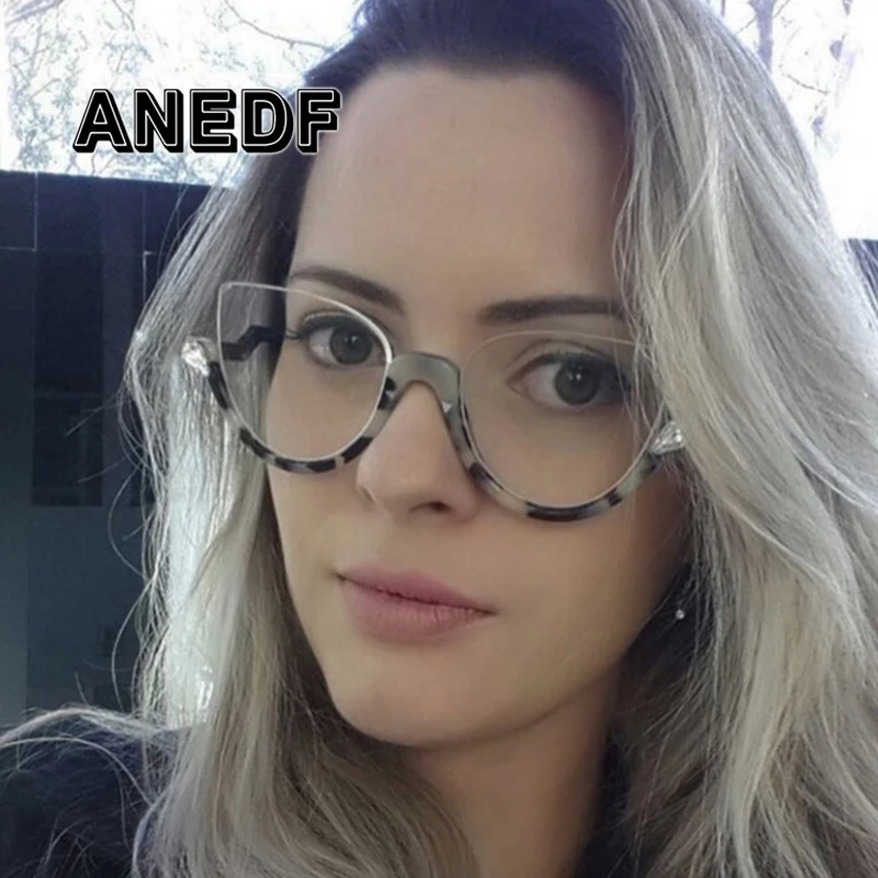 

ANEDF 2018 Newest Fashion Trend Cat Eye Eyewear Frame High Quality Women Optical Eyeglasses Computer Glasses Spectacle Frame