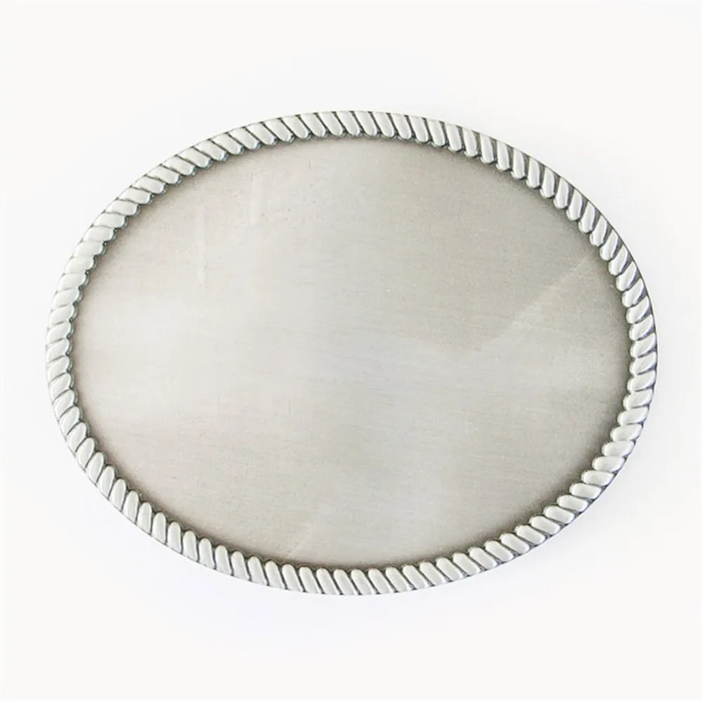 

New Western Rope Top Classic Vintage Oval Blank Custom Belt Buckle
