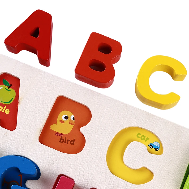 Цифровые деревянные игрушки раннего обучения Jissaw подарки Алфавит числа головоломки дошкольного образования детские игрушки для детей
