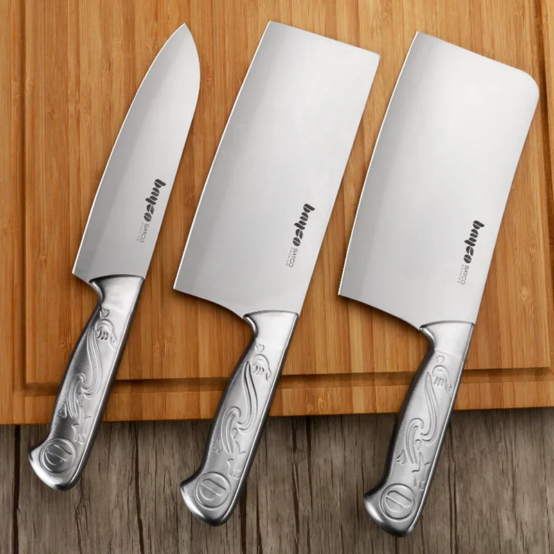 

Hollow Stainless Steel Household Kitchen Knives Combine Set Chop Bone Slice Meat Cut Fruit Knife Chef Utility Cooking Knife