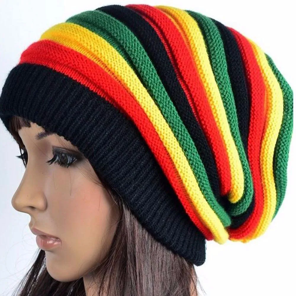 Jamaica regae Gorro Rasta Стильная шапка pello мужские зимние шапки женские красные желтые зеленые черные осенние модные женские вязаные шапки