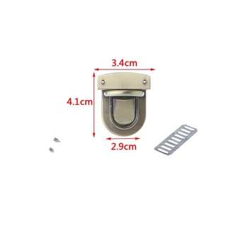 

Metal Oval Shape Clasp Turn Lock Twist Lock for DIY Handbag Bag Purse Hardware