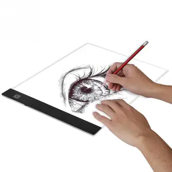 

A4 LED Drawing Tablet Digital Graphics Pad LED Light Sketch Book Copy Board Digital Tablets for Diamond Painting Sketch Drawing