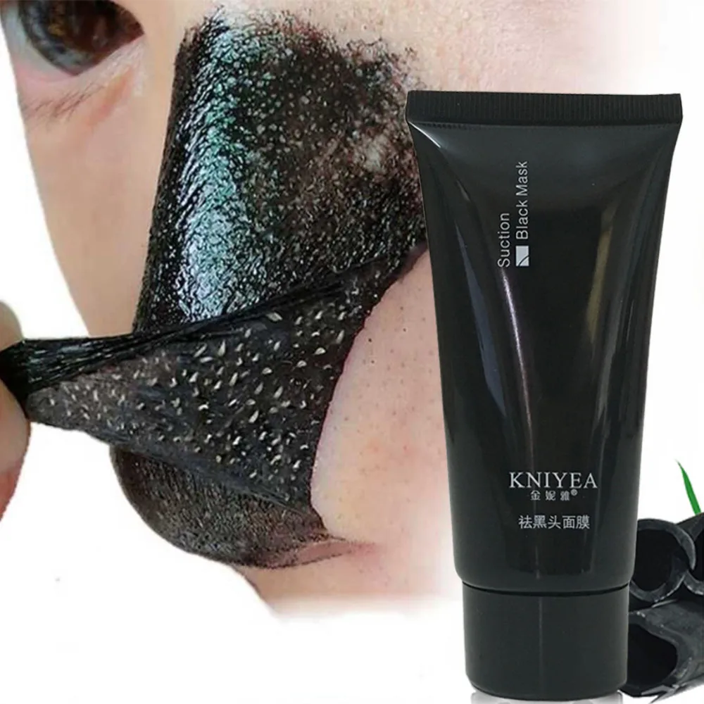 

Black Mask Deep Cleansing Face Mask Tearing Style Resist Oily Skin Strawberry Nose Acne Remover Black Head Mud Mask