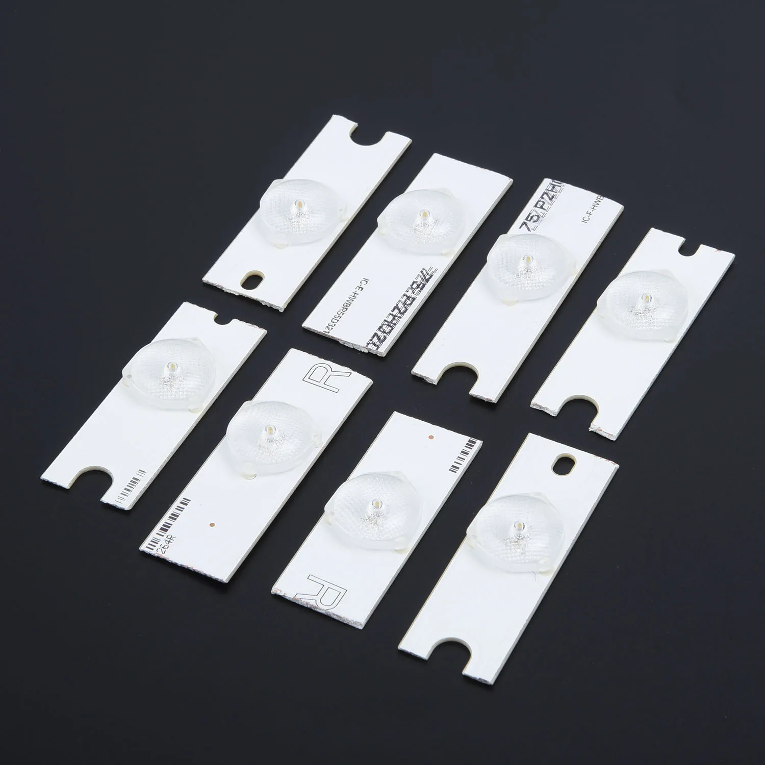 

100pc Lamp Beads 3V/ 6 LED with Optical Lens Fliter Strip White Bulbs 32-65 inch Repair Bar SMD TV Pack of 100