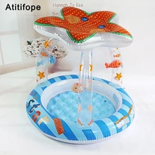 Cute interesting starfish shaped Top-ring Inflatable Support Plastic Bright colors Children's inflatable pool Paddling pool